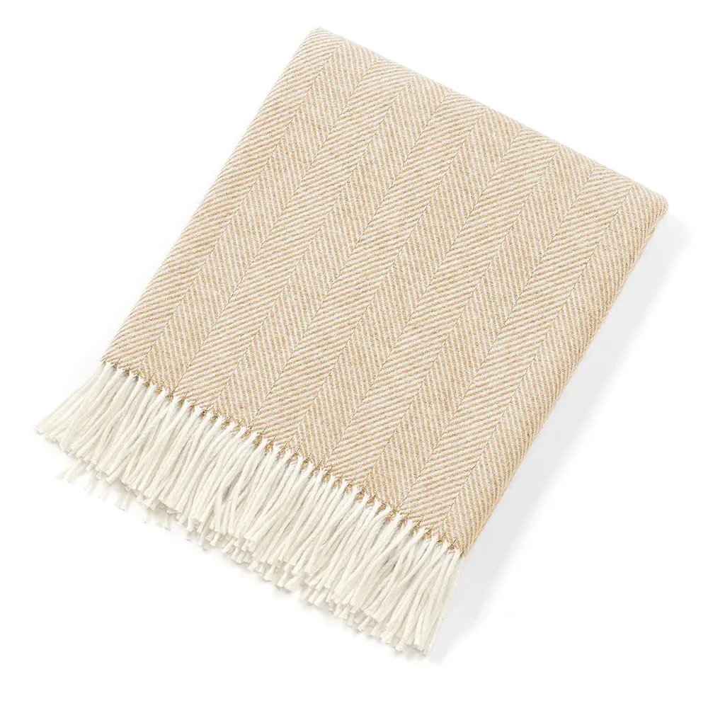 Shetland Wool Blankets, Cinnamon