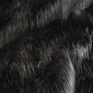 Longhaired Faux Fur Black