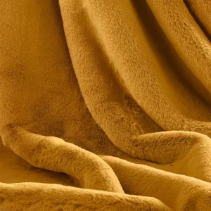 Soft Faux Fur Mustard