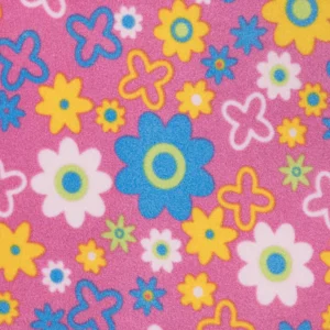 Daisy Cerise Printed Fleece