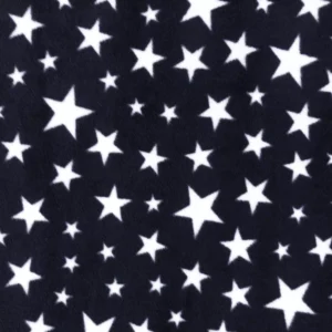 Navy Stars Printed Fleece